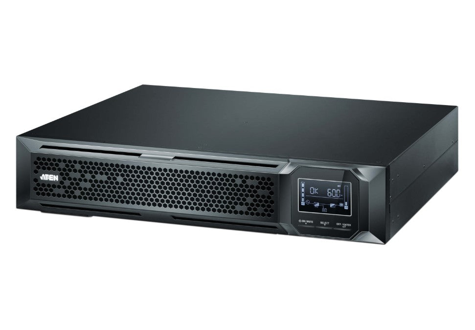 Aten 2000VA/2000W Professional Online UPS with USB/DB9 connection, 8 IEC C13 outlets, optional SNMP support, EPO and RJ port surge protection Aten 2000VA/2000W Professional Online UPS with USB/DB9 connection, 8 IEC C13 outlets, optional SNMP support, EPO and RJ port surge protection